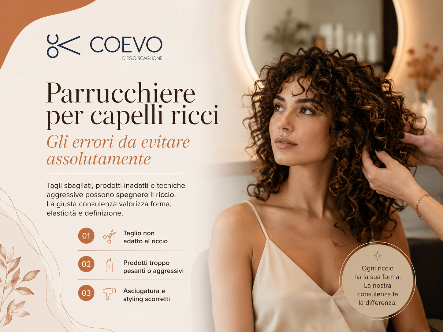 Parrucchiere per capelli ricci: gli errori da evitare assolutamente