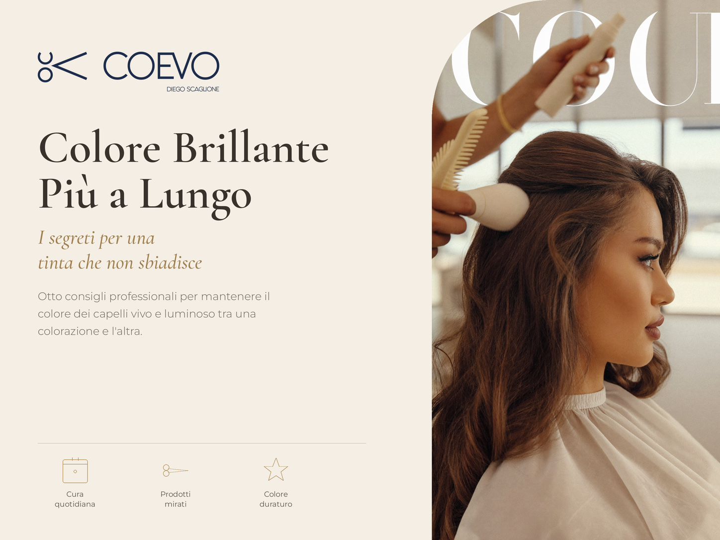Trattamento colore capelli in salone - Coevo parrucchiere Moncalieri