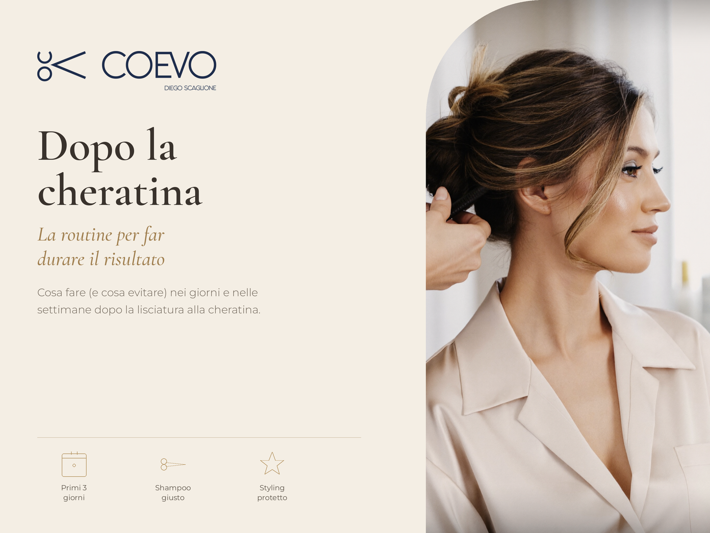 Routine per mantenere la lisciatura alla cheratina - Coevo Moncalieri